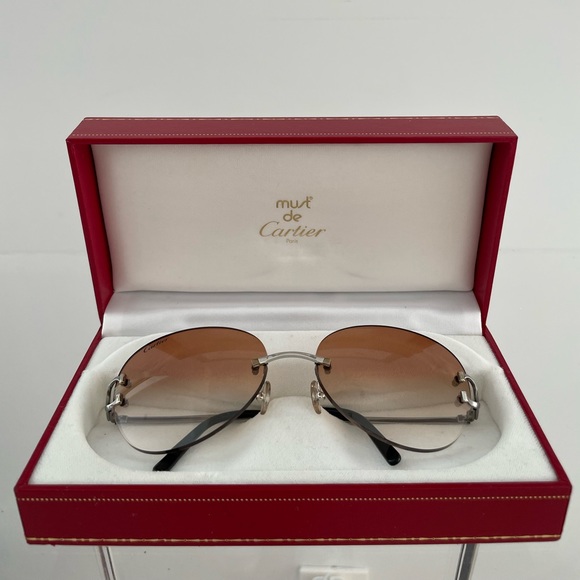 Cartier Glasses Silver Frame - Picture 3 of 7